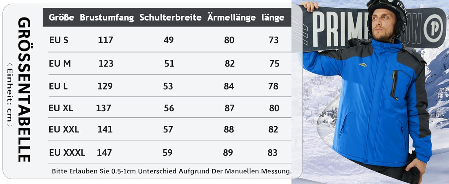 TACVASEN чоловіча зимова водонепроникна вітрозахисна куртка з флісовою підкладкою, теплий сноубордний/гірськолижний костюм з капюшоном, сірий XL