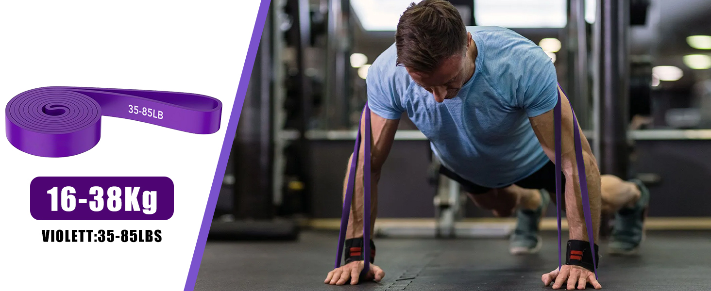 Набір еластичних стрічок для фітнесу з 4 рівнями опору, Resistance Bands Set з ручками, фіксатором для дверей, чохлом, сумкою та інструкцією. Ідеально для фітнесу, розтяжки та йоги.