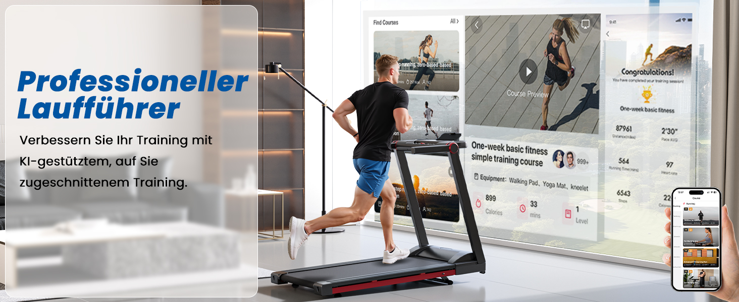 Бігова доріжка для дому 16 км/год, Walking Pad з нахилом 6%, бігове полотно 158 кг, велика площа бігу 112 * 42 см, тихе бігове полотно для дому та офісу, чорно-червоне