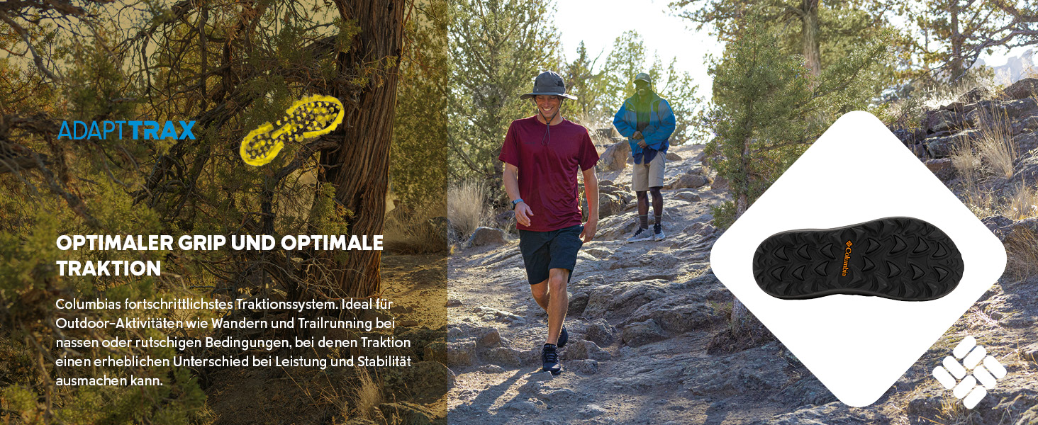 Columbia Trailstorm Hiker 3 Strap: Чоловічі трекінгові сандалі, чорно-сірі, 41 EU