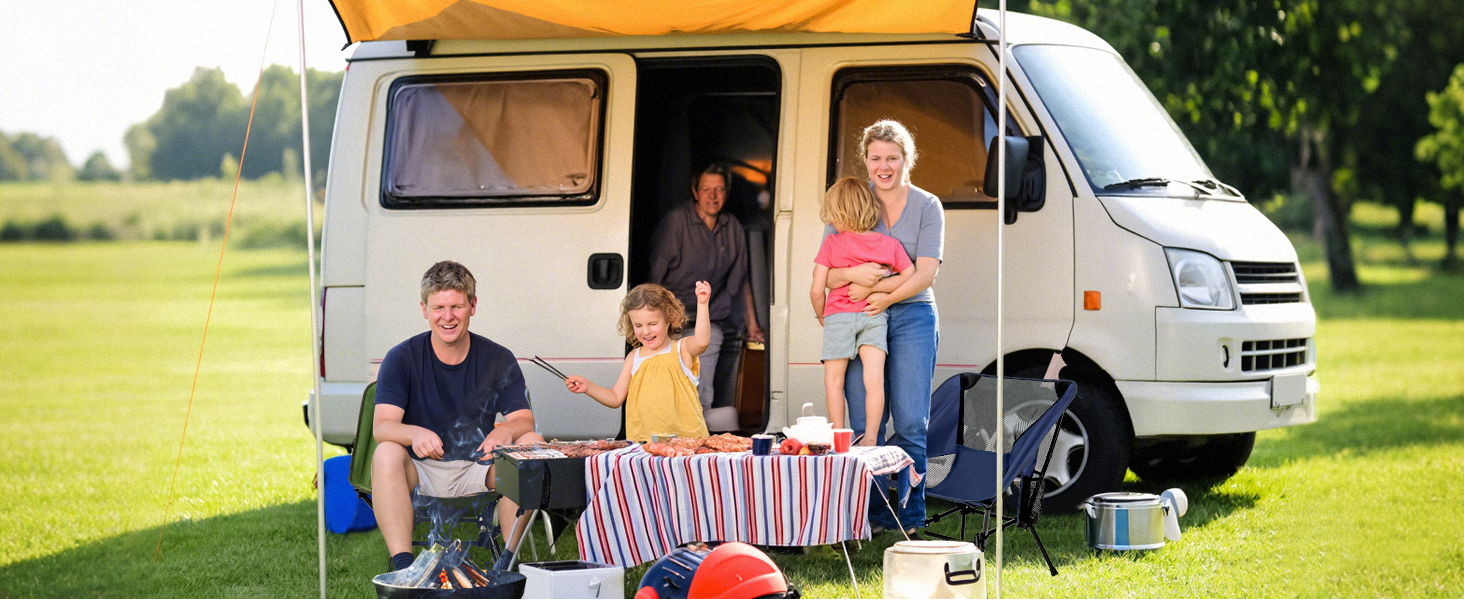 Складний туристичний стільчик Hochlehner з підголівником, 150 кг, ультралегкий, портативний, з кишенями та сумкою для кемпінгу, пляжу, відпочинку на природі та піших прогулянок (Indigoblau)