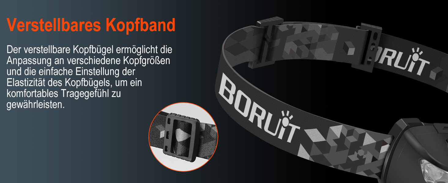 Кепка-ліхтар BORUIT BR01 LED, червоний промінь, акумулятор AAA, 4 режими світла, IP66, водонепроникна, для дорослих та дітей, кемпінг, біг, походи, риболовля, чорний
