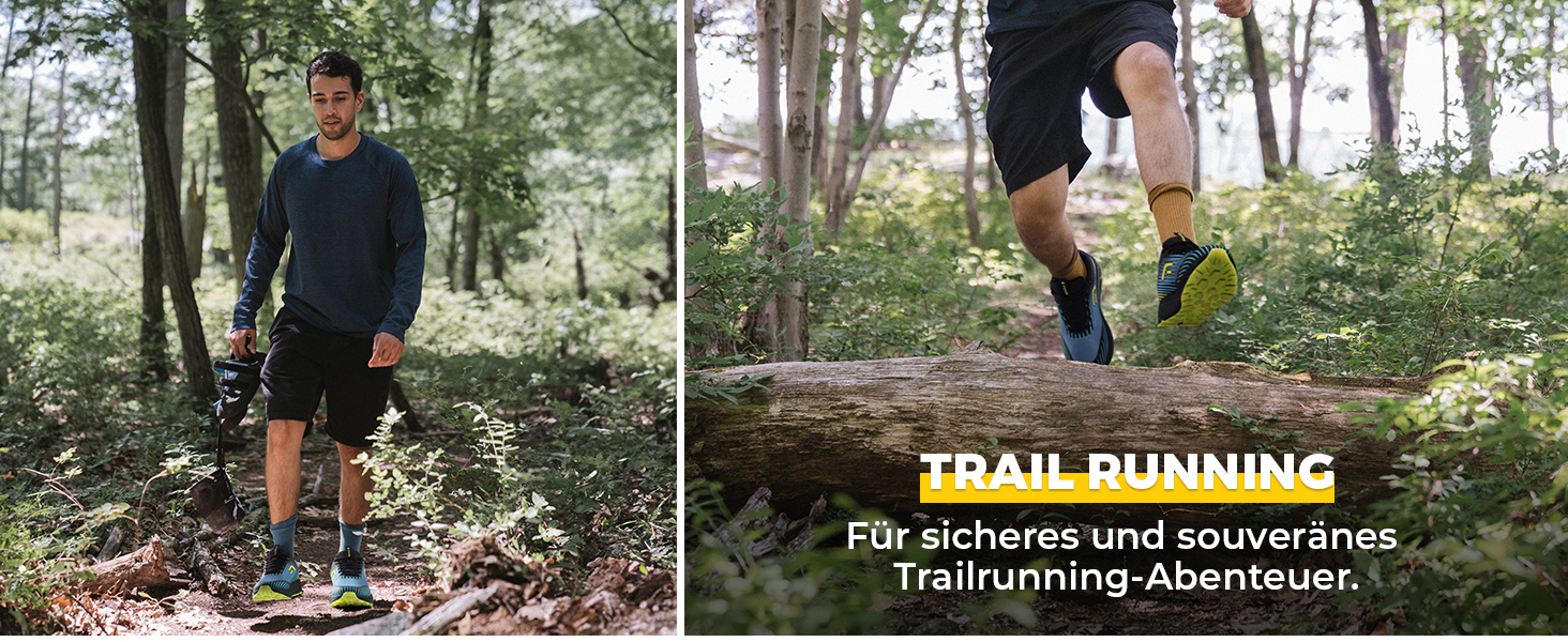 Кросівки для бігу FitVille чоловічі широкі (46 EU) – бігові, трекінгові, для вулиці, фітнесу, широкі, Turbo Blue Neon