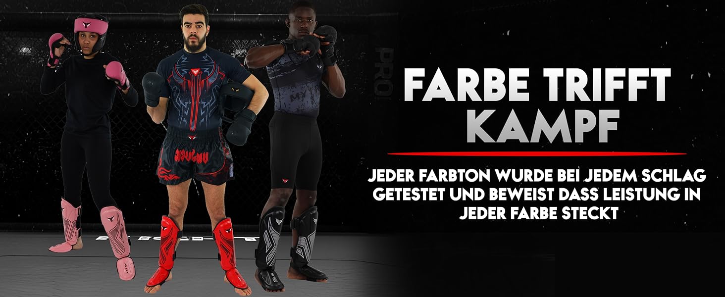 Захист для ніг Mytra Fusion, Наколінник для боксу, ММА, Муай Тай, Марціальні мистецтва, Рожевий, S/M