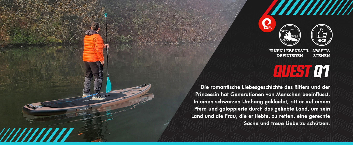 WOWSEA SUP дошка надувна гоночна 426/385 см, з кріпленням для камери, для змагань та відпочинку (пісочний)