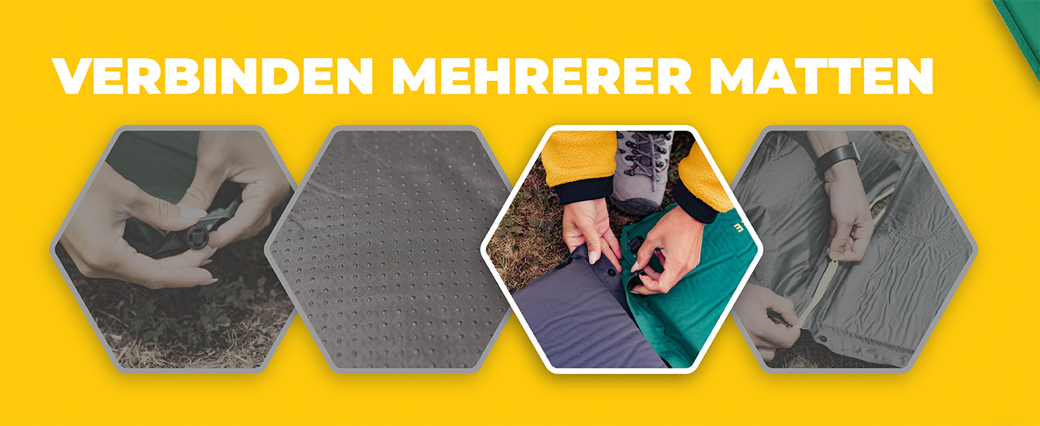 Isomatte самонадувна The Future Air Bender Comfort, 5 см, сіра, для кемпінгу та відпочинку на природі