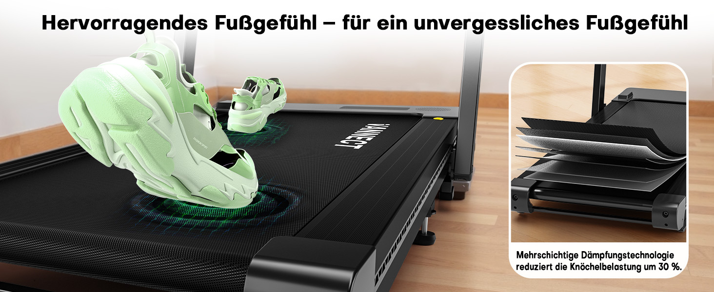 Walking Pad VANNECT: компактний біговий тренажер для дому з регулюванням нахилу, LED-дисплеєм, пультом керування, потужністю 3.0HP та вагою до 180 кг (чорний)