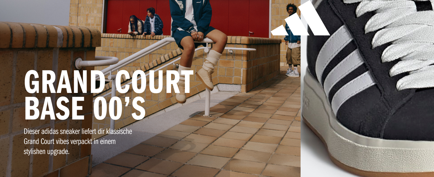 Кросівки жіночі adidas Grand Court Base 00s 39 1/3 EU Scarlet/Pink/White