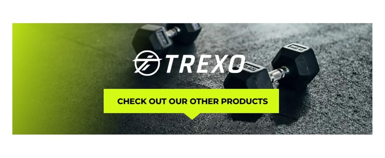 Регульована гантель TREXO 18-40 кг з поворотним регулятором ваги. Залізна гантель для силових тренувань з ергономічною ручкою.