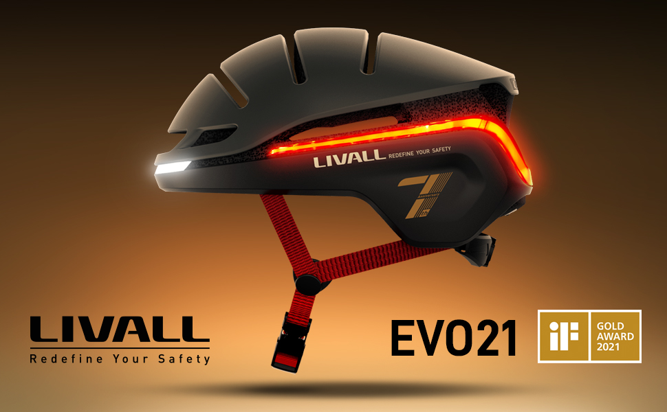 Шолом LIVALL Evo21 зі світлодіодним датчиком світла та падіння