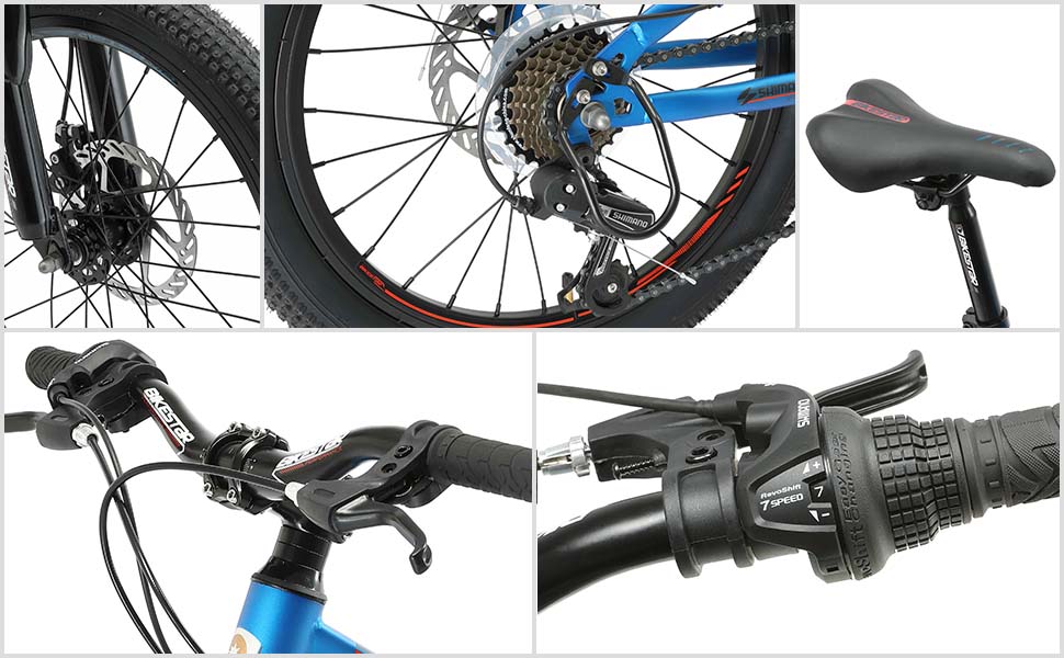 Велосипед дитячий BIKESTAR 7-шв. Shimano, 6+ років, 20