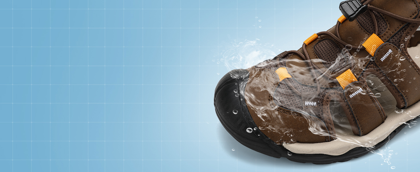 Чоловічі сандалі AX BOXING для трекінгу та спорту, коричневі, розмір 44 EU