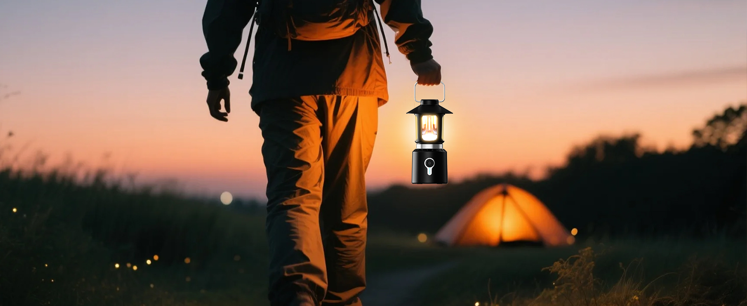 Налобний ліхтар-телескоп Campinglampe, 8000 mAh, LED, 3 кольори, регулювання яскравості, 2 джерела світла, ретро, для кемпінгу, саду, піших прогулянок, надзвичайних ситуацій