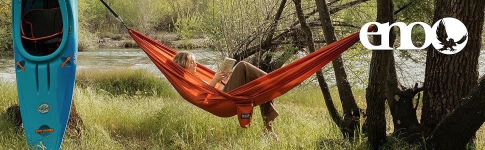Гамак Eno TravelNest + Ремінці для кріплення – Морський синій