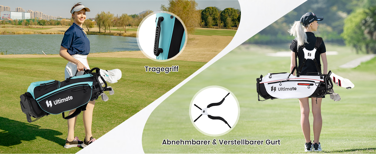 Комплект жіночих гольф-ключок COSTWAY, 9/11-ти частинний, для правші, з чохлом від дощу, 1 драйвер, 3 фейрвеї, 4 гібриди, 6/7/8/9/P ірон, паттер, червоний, 15 частин