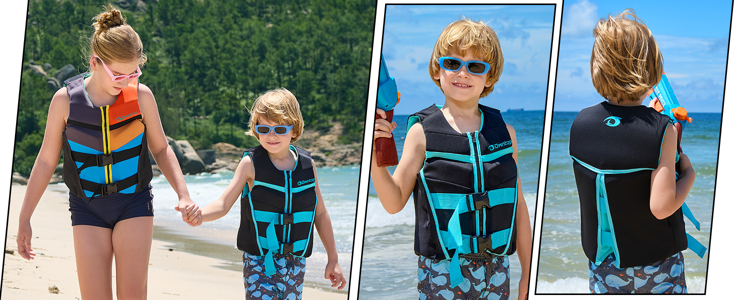 Шолом для плавання Owntop для дітей та юнаків, регульована жилет, унісекс, безпечні застібки для SUP, каякінгу, риболовлі, вітрильного спорту, багатокольоровий