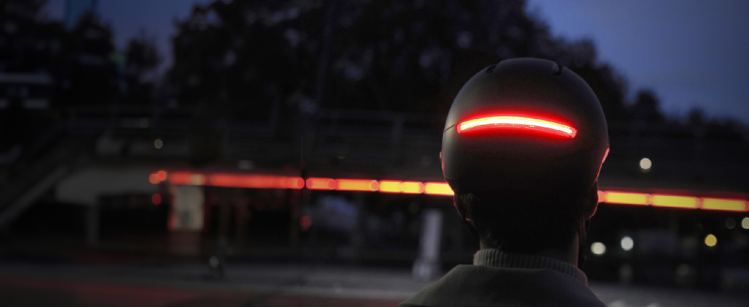 Life Helm від Overade: шолом для велосипеда та скутера з LED-підсвічуванням та пультом дистанційного керування, універсальний розмір, колір Slate Black