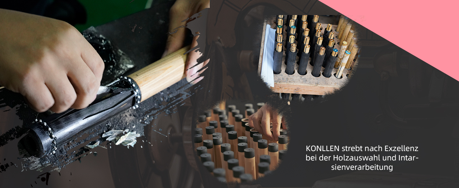 Професійний більярдний кий для пула KONLLEN з вуглецевого волокна (карбон), 147.3 см, низький відхил, кінчик 12.5 мм