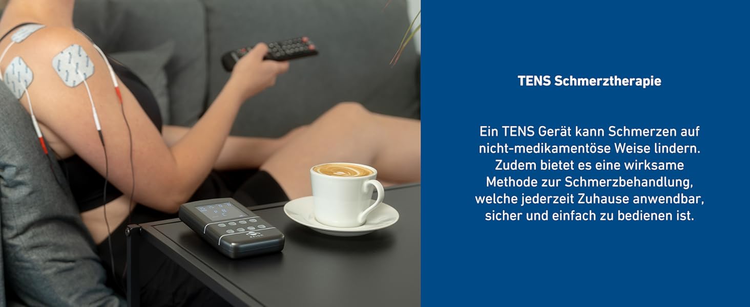 Апарат TENS EMS STIM-PRO X9B з 4 каналами та 8 електродів для болісної терапії, масажу та м'язового стимулювання - axion® (3) X9B