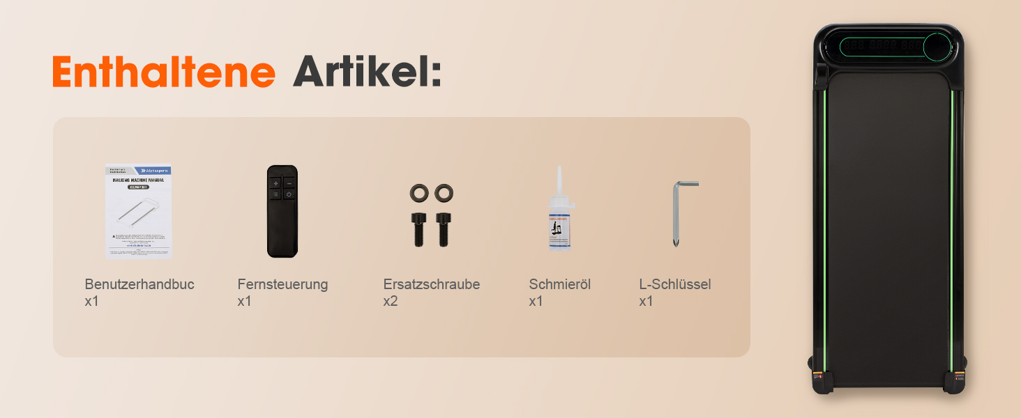 Бігова доріжка Alphaflow Walking Pad для дому та офісу з нахилом 4%, LED-дисплеєм та дистанційним керуванням