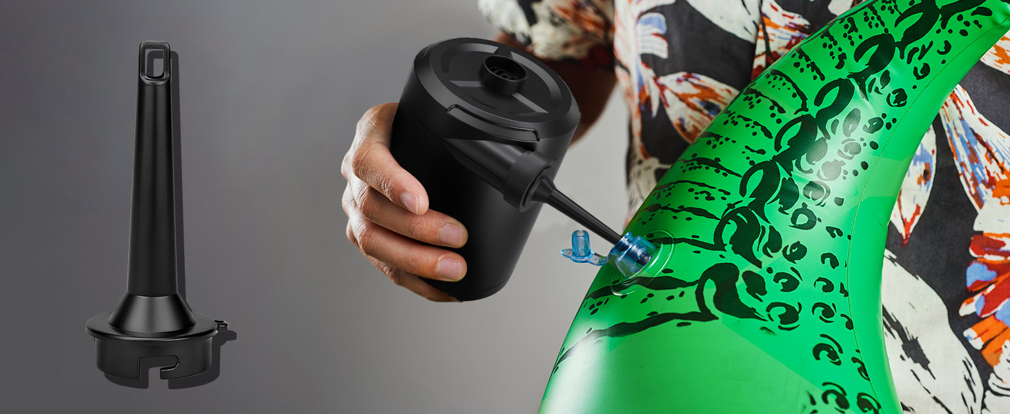 Електричний насос для надувних матраців Lytool 5200mAh з дисплеєм: портативний акумуляторний насос 2-в-1 для кемпінгу, басейну, ліжка, кілець