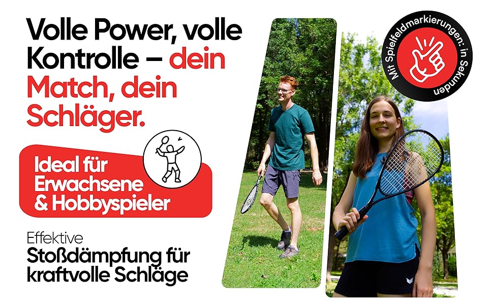 Набір для бадмінтону RS3 Speed 5-ти: 2 ракетки, 5 воланчиків, 1 м'яч, розмітка поля, сумка. Зелений