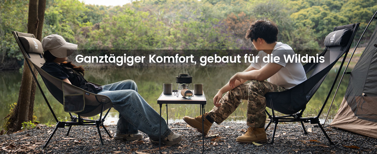 Стілець для кемпінгу OneTigris TIGERBLADE з високою спинкою, 170 кг, складний, легкий, з трикутним каркасом, для риболовлі з 2 кишенями, для відпочинку на природі, піших прогулянок, колір Койот