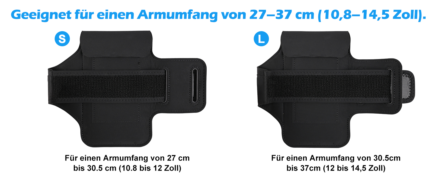 Спортивний браслет для телефону на руку: підходить для iPhone 16/15/14/13/12 Pro Max, Galaxy S25 S24. З кишенькою для навушників, для бігу та фітнесу.