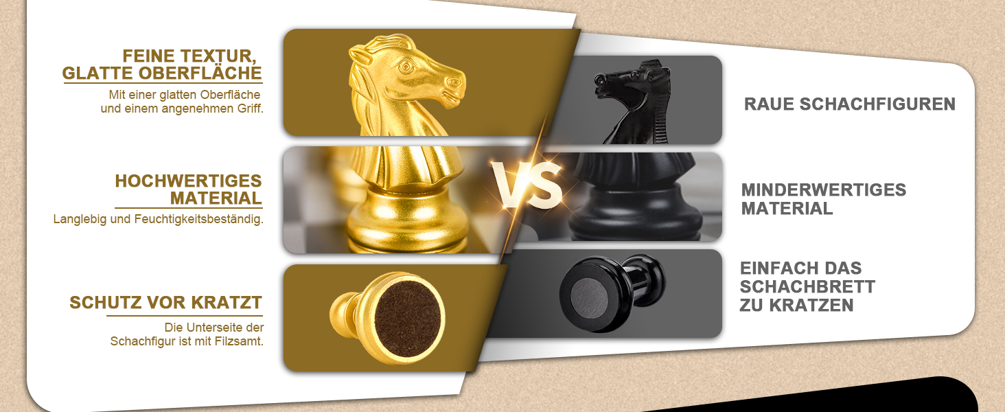 Набір для гри в шахи Peradix з магнітним складанням, 25*25 см, золотий (для дітей від 6 років)