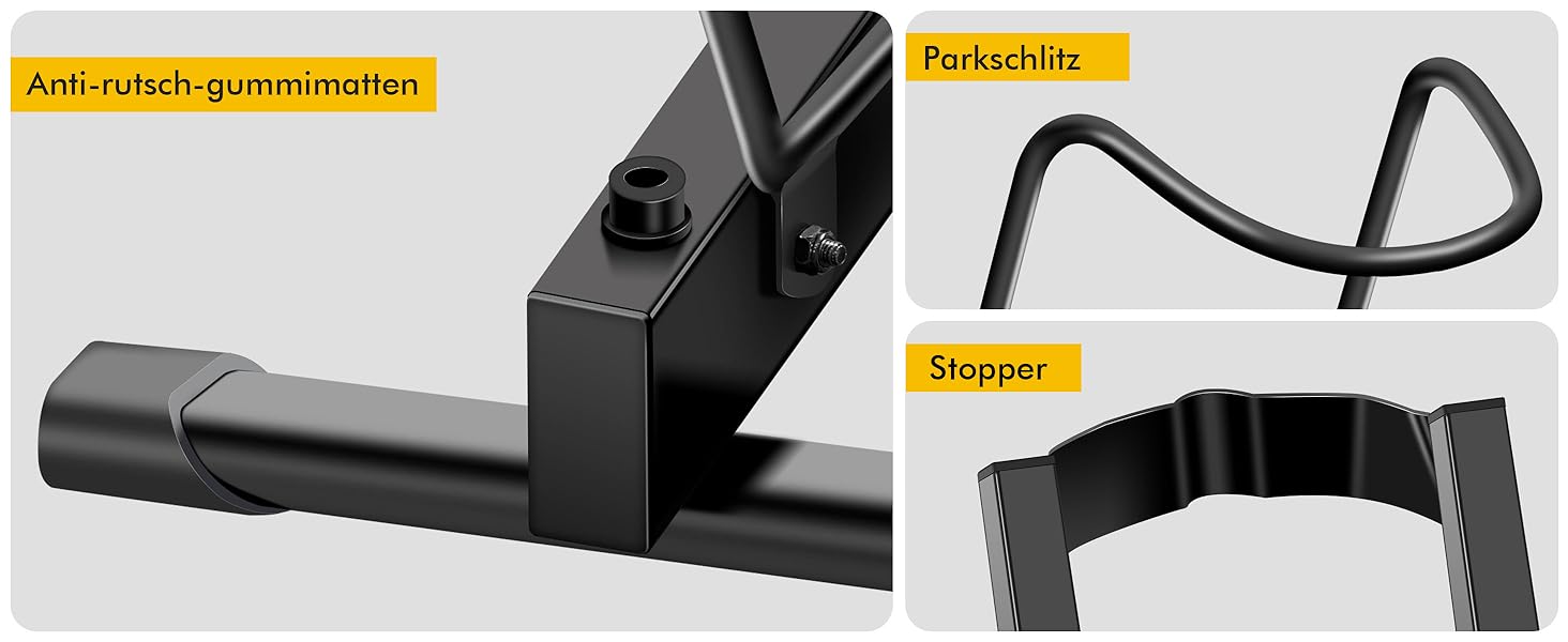 Стійка для велосипедів та електровелосипедів Mimoke, сталева, регульована, для коліс 20-29 дюймів, до 38 кг, для гаража та підвалу