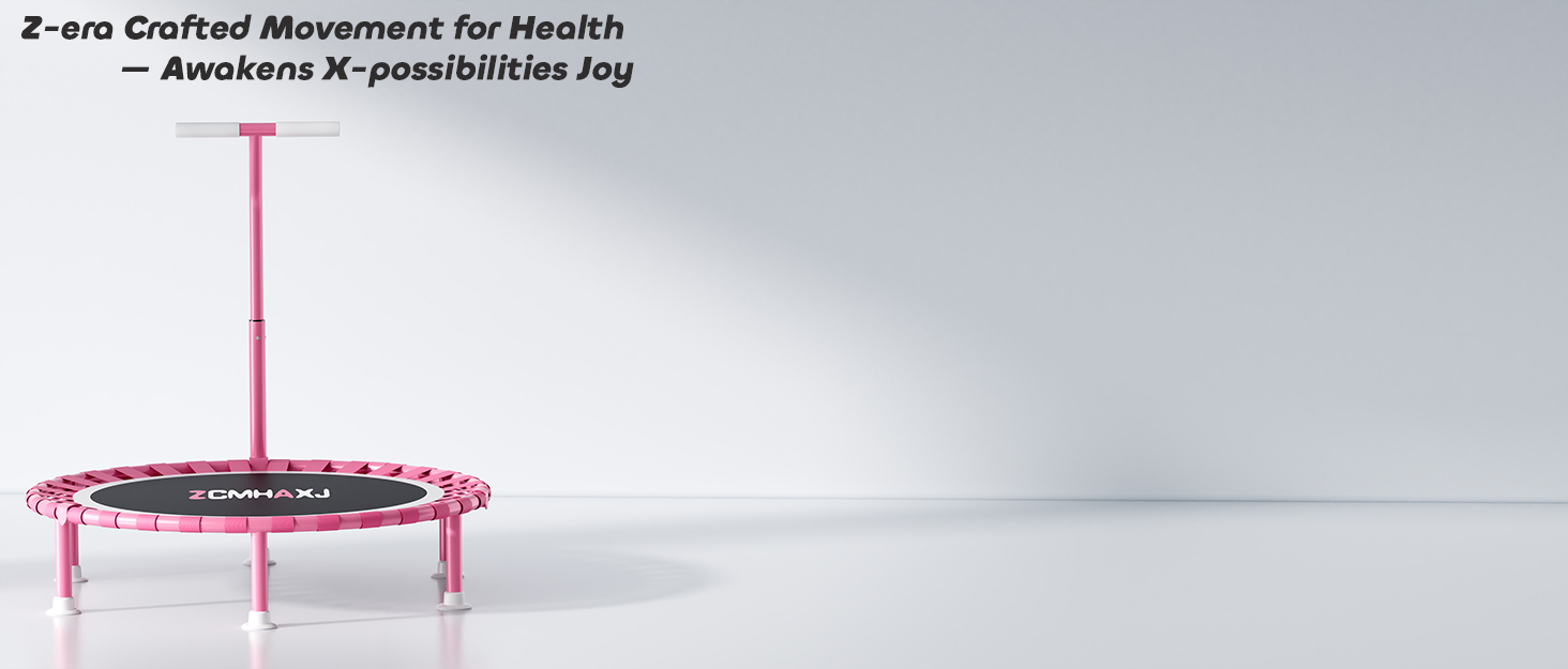 Міні-трамплін складний, 101.6 см, для дорослих та дітей, з регульованою стійкою, Indoor Fitness, до 204 кг, з T-поручнем