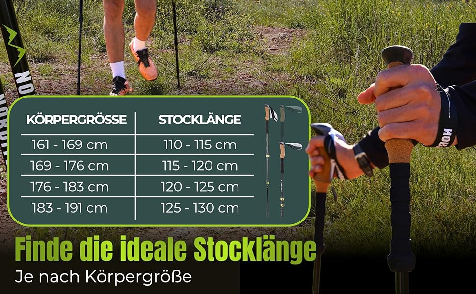 Телескопічні трекінгові палиці з алюмінію для скандинавської ходьби та гірських походів, ультралегкі, регульовані (для чоловіків та жінок) з аксесуарами та сумкою