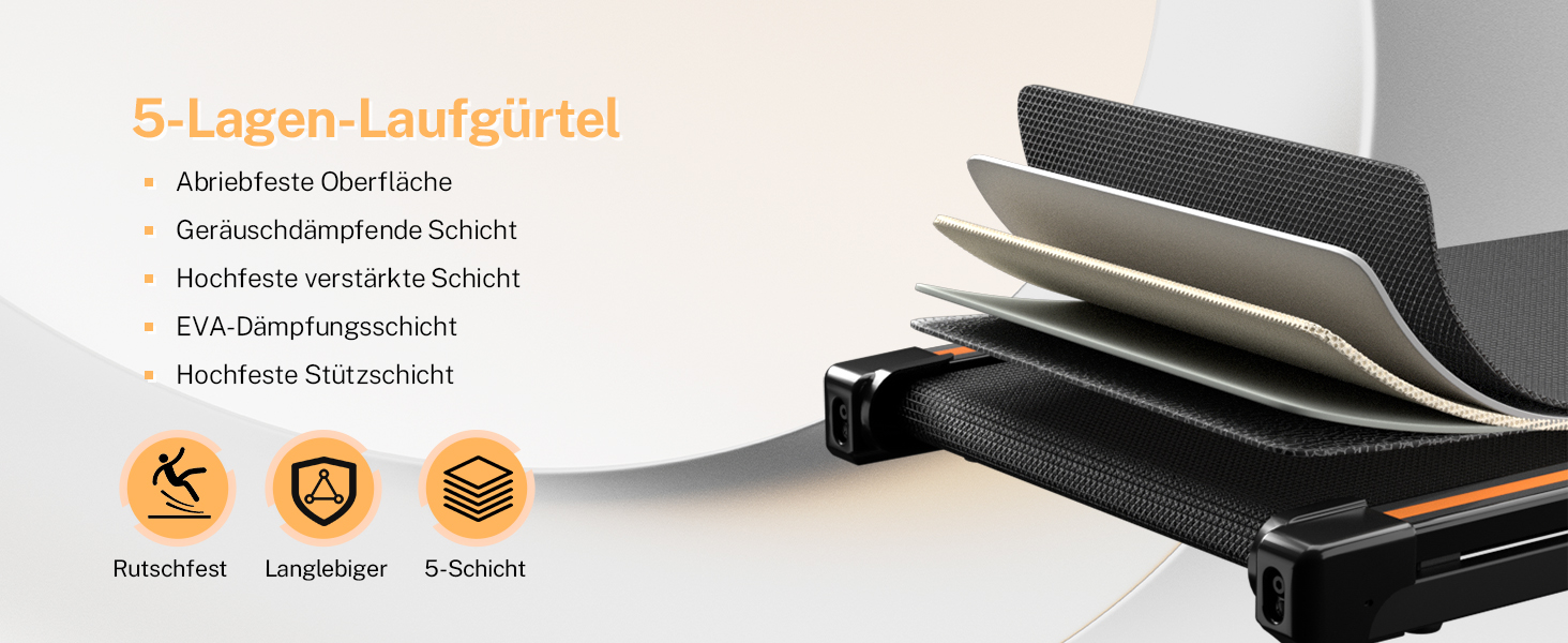 Walking Pad: Компактний біговий тренажер для дому та офісу, 2.5 PS, регулювання нахилу, чорний