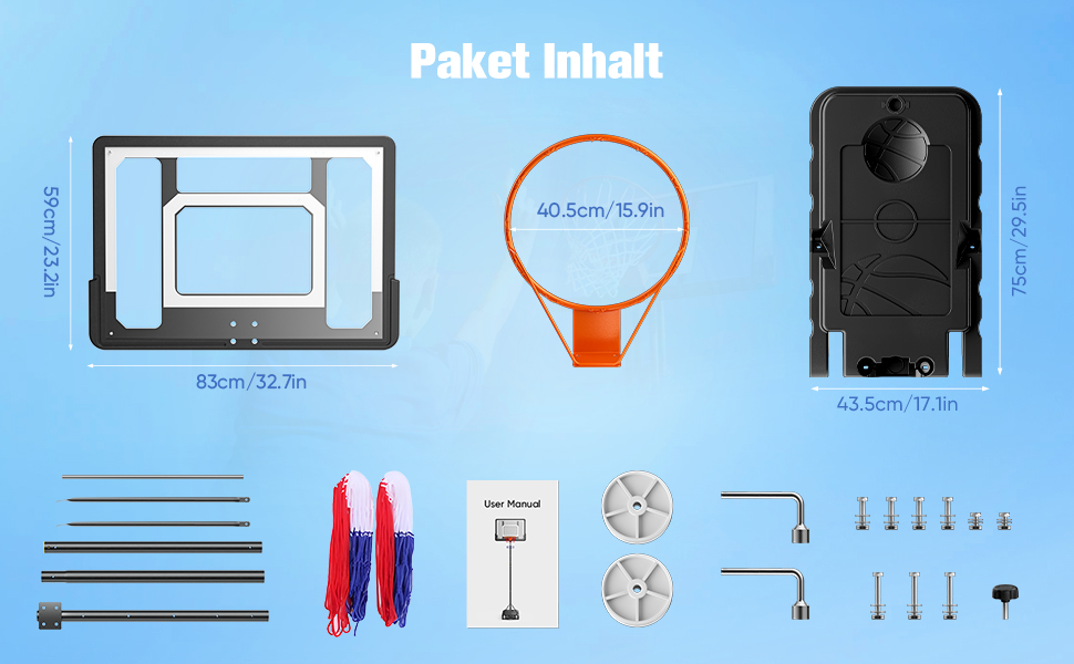 Баскетбольний кошик вуличний регульований 128-305 см на колесах для дітей, підлітків та дорослих