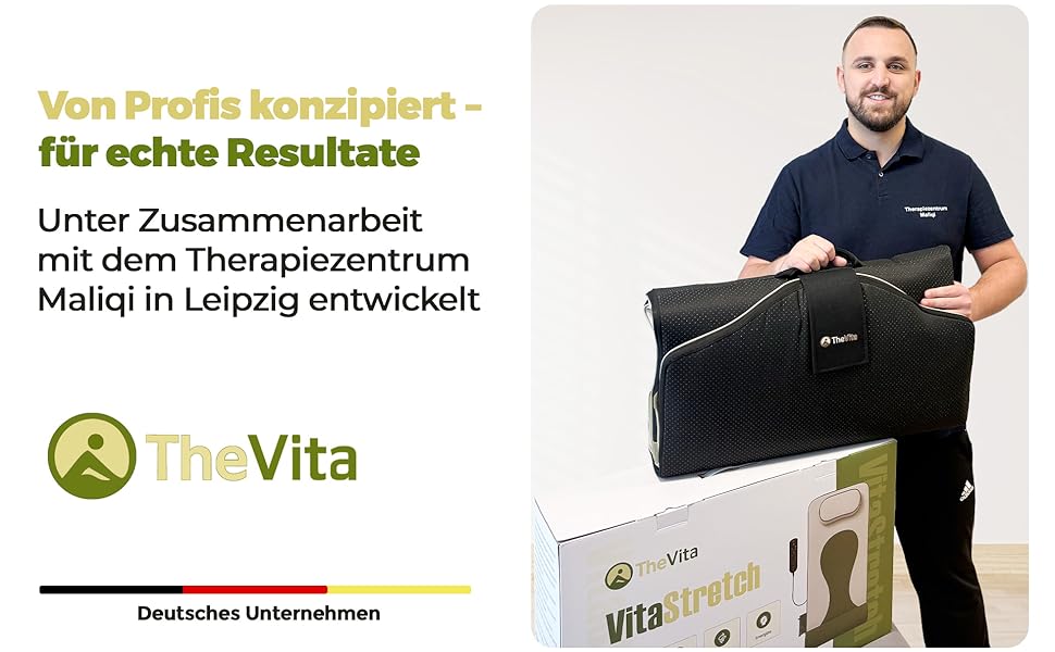 Електрична масажна килимок VitaStretch з льону | 4 програми для спини, плечей, стегон | Функція підігріву, таймер