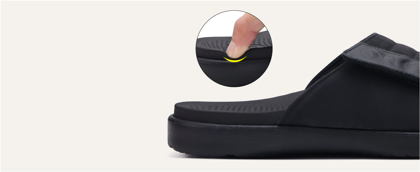 Чоловічі сандалі ONCAI з регульованими ремінцями, відкритим носком, спортивні слайди, пляжні сандалі з м'якою устілкою та підтримкою склепіння стопи, розмір 43.5 EU, хакі