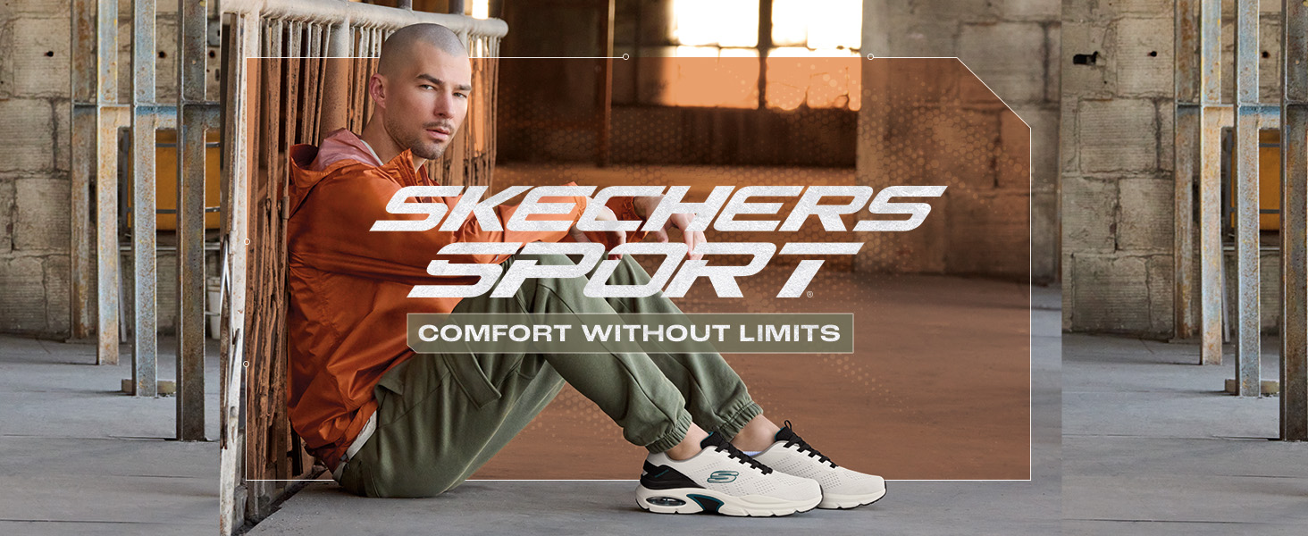 Чоловічі кросівки Skechers Track Scloric, чорний колір, шкіра та сітка