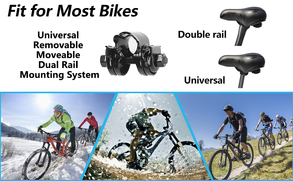 Велосипедне сідло SPGOOD: зручне, ергономічне, з м'якою піною пам'яті, амортизуюче, дихаюче, водонепроникне, для жінок та чоловіків, 25*21 см