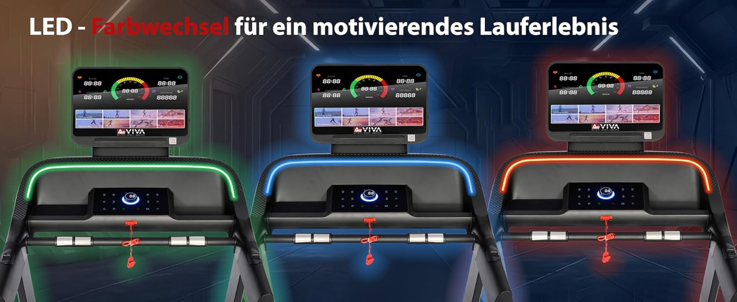 Бігова доріжка AsVIVA T20 Pro для дому: складана, швидкість до 18 км/год, нахил 20%, амортизація, макс. вага 150 кг, тренажер для кардіо та витривалості