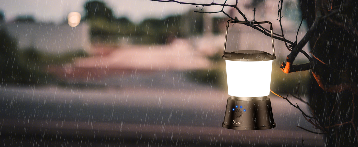 LED кемпінговий ліхтар Blukar: 2000 люмен, портативний, перезаряджається, 5 режимів, 8+ годин роботи, для кемпінгу та надзвичайних ситуацій