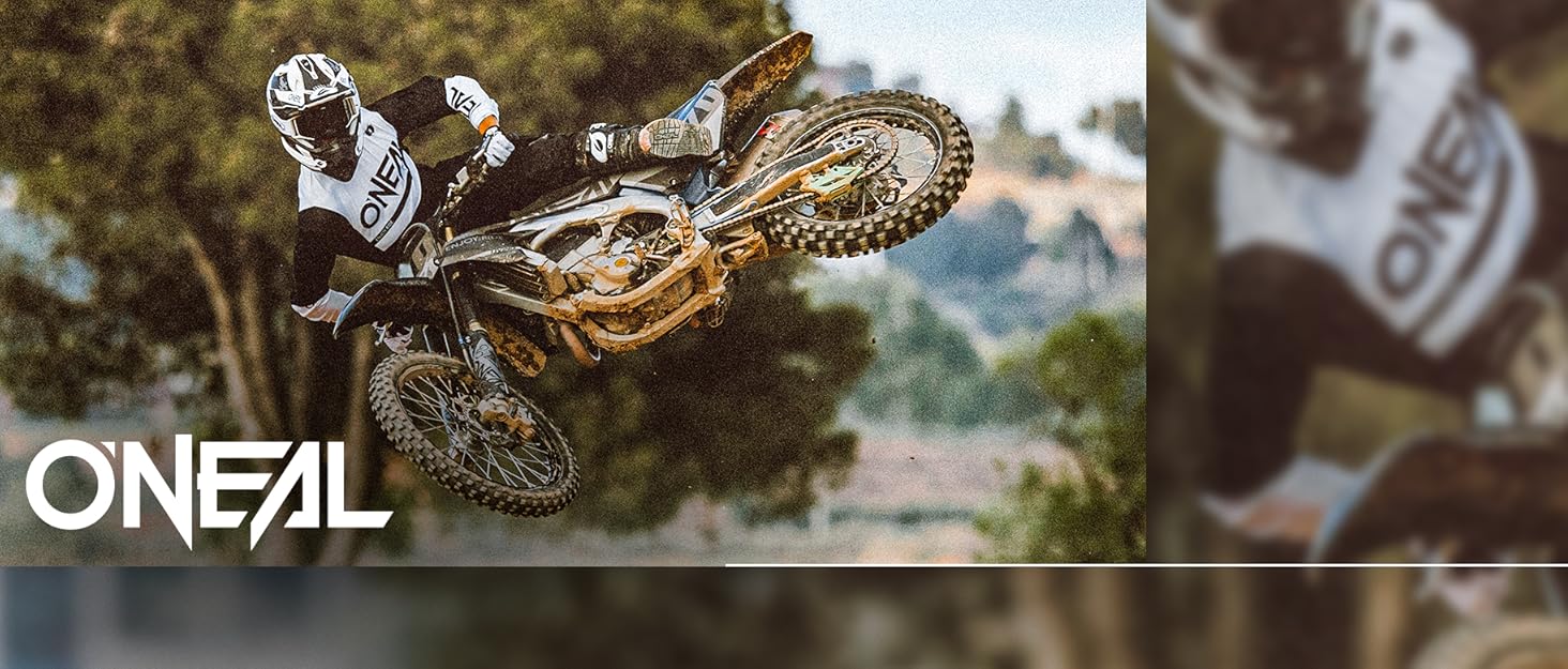 Мотошолом O'NEAL Motocross Enduro для дорослих, зелено-помаранчевий, ABS, з захистом носа