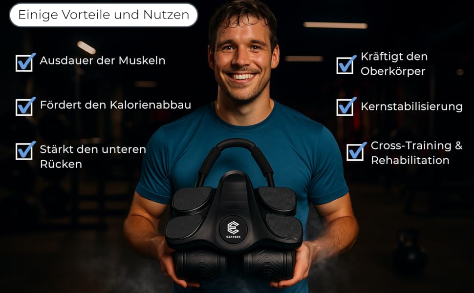 Ролер для пресу (ролер для живота) - тренажер для дому для чоловіків та жінок. Ролер для пресу, фітнес-обладнання для дому.