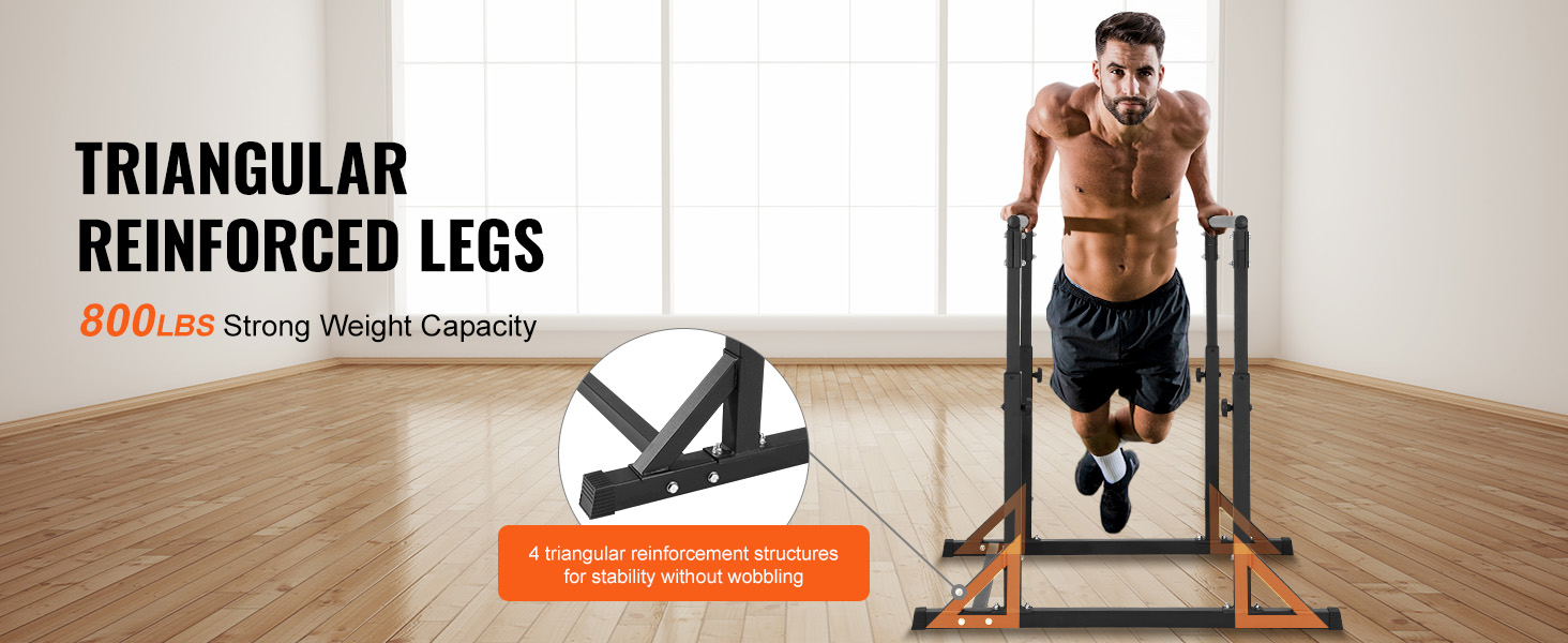 Стойка для віджимань та підтягувань VEVOR, важка (363 кг), регульована, для домашнього фітнесу