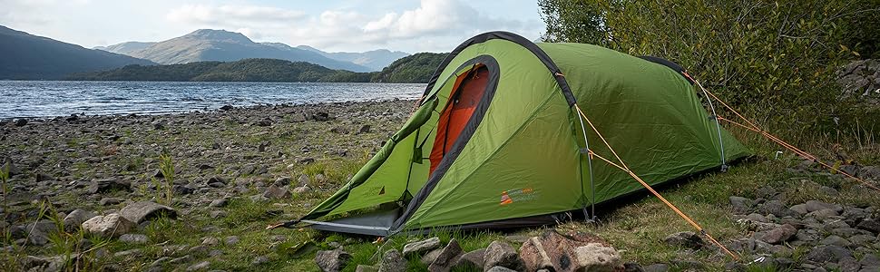 Намет Vango Orion 200 для 2 осіб, водонепроникність 5000 мм, алюмінієві дуги - кемпінг, альпінізм, хайкінг