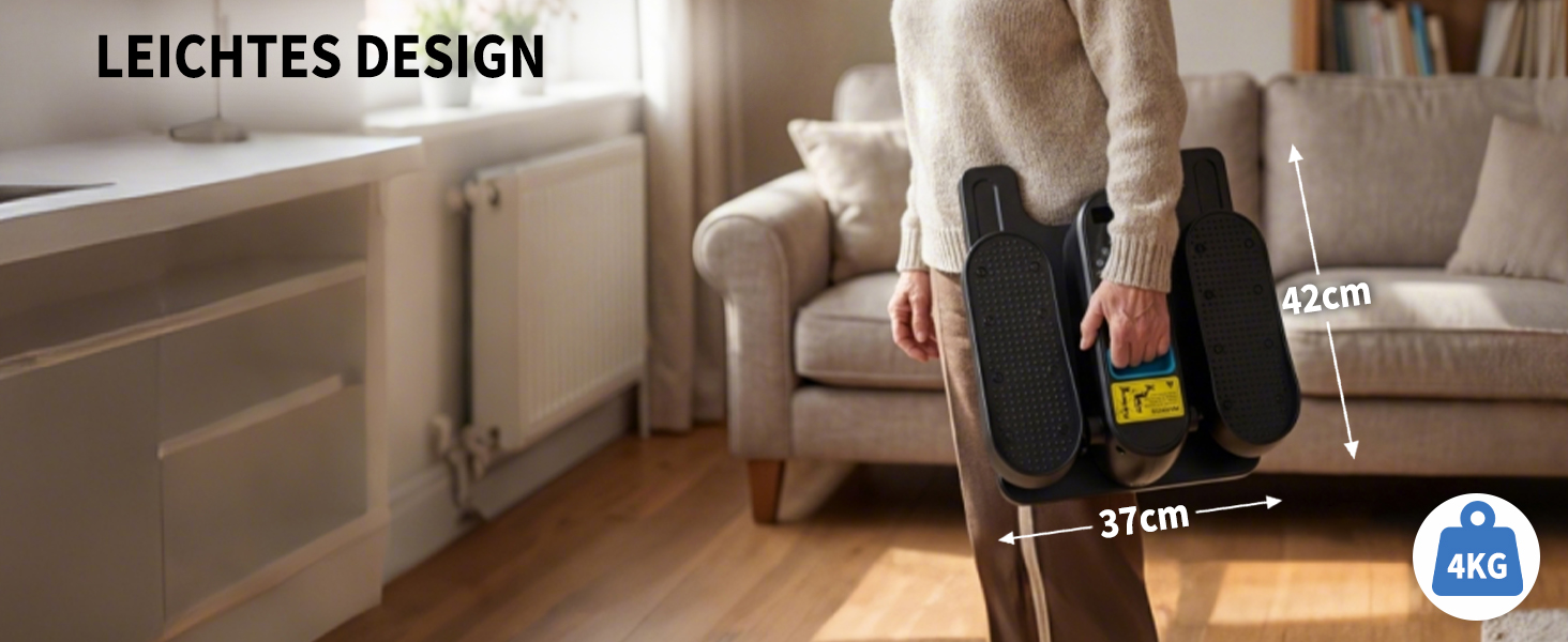 Електричний еліптичний тренажер Amonax для дому, міні крос-тренажер для сидіння, кардіо тренажер під стіл, для людей похилого віку