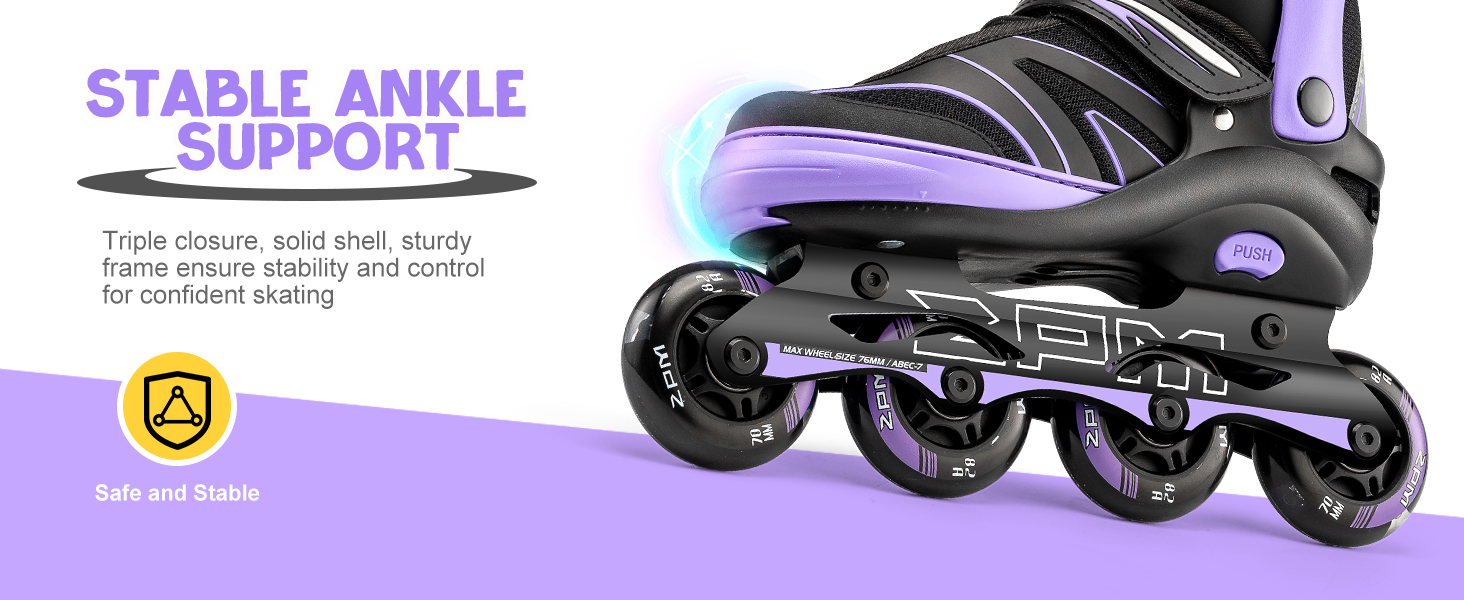 Ролики для дітей 2PM SPORTS, ролики для дівчаток та хлопчиків, середнього розміру (EU 34-37), зелені