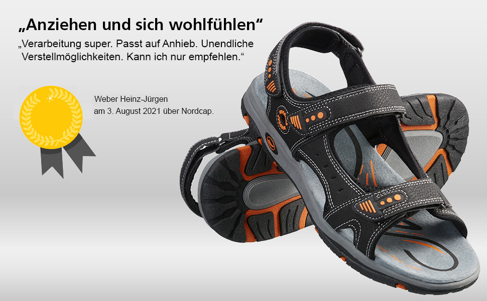 Трекінгові сандалі NORDCAP для жінок та чоловіків, зручні для хайкінгу та відпочинку на природі, з профільною підошвою та застібкою-липучкою, розміри 37-46, колір антрацит