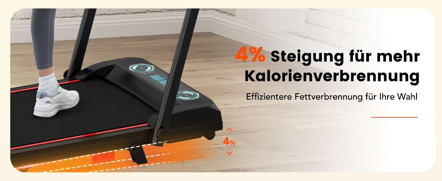 Біговий доріжка LIKESPORTING, складаний, 1400W, з регулюванням нахилу, швидкість 10 км/год, з пульт дистанційного керування та дисплеєм, для дому та офісу