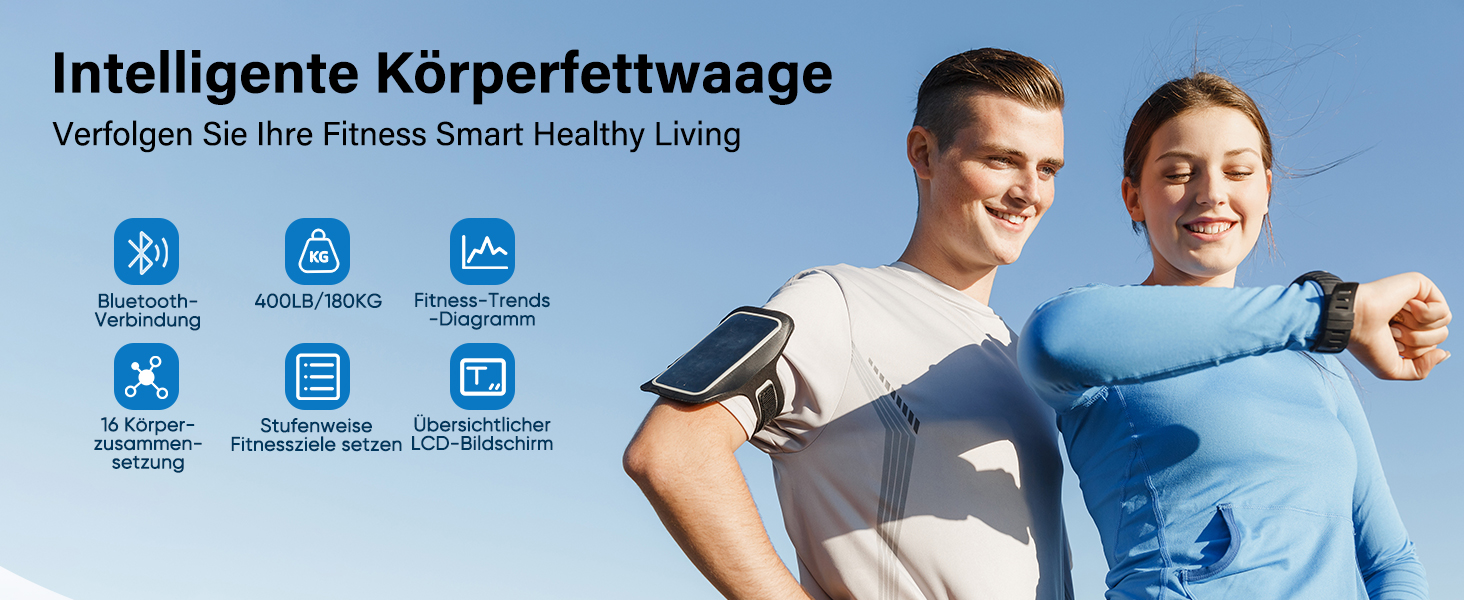 Ваги для вимірювання жиру в тілі, персональні ваги Bluetooth, цифровий переможець тесту 2025, 180 кг / 400 фунтів, вимірювання жиру, BMI, вага, 30 см * 30 см (зелений)