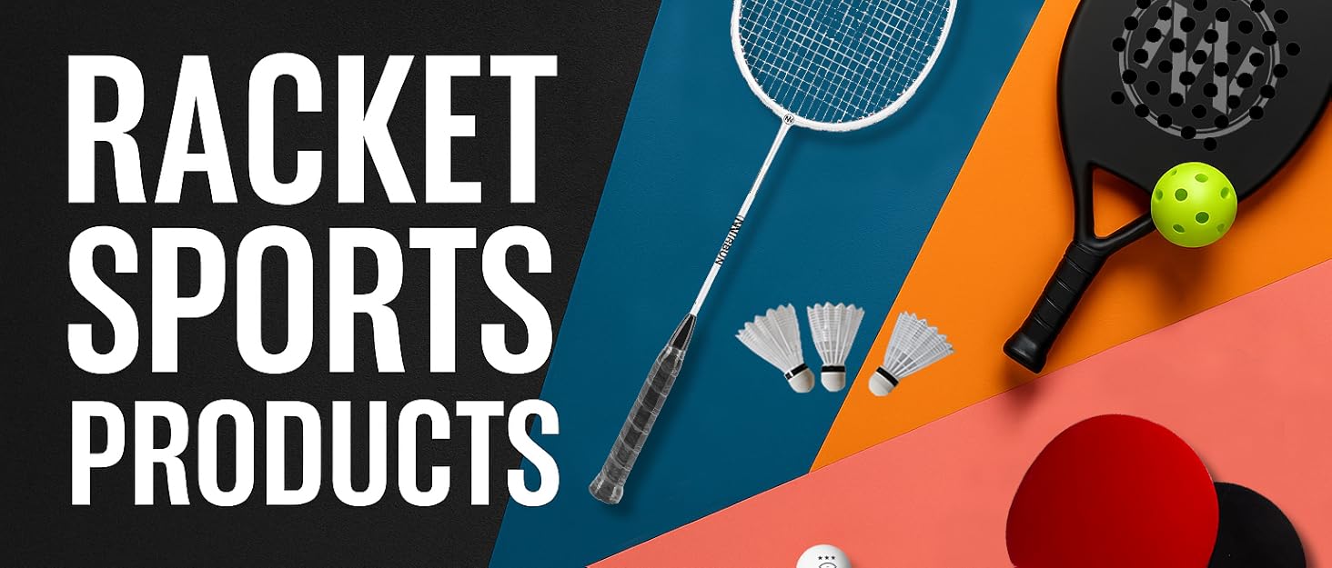 Набір для бадмінтону на 4 гравці з сіткою | Професійні ракетки + 3-и пір'яні м'ячі + сумка для перенесення | Міцний металевий каркас | Сітка 5,1 м | Сімейний набір для гри в приміщенні та на вулиці